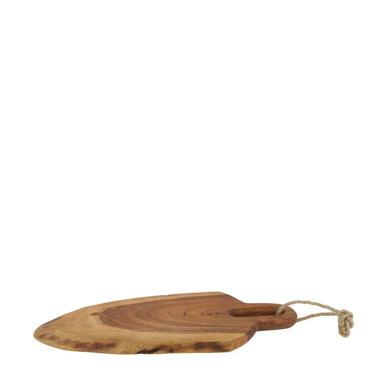 Plate With Rope Acacia Wood 38x17cm