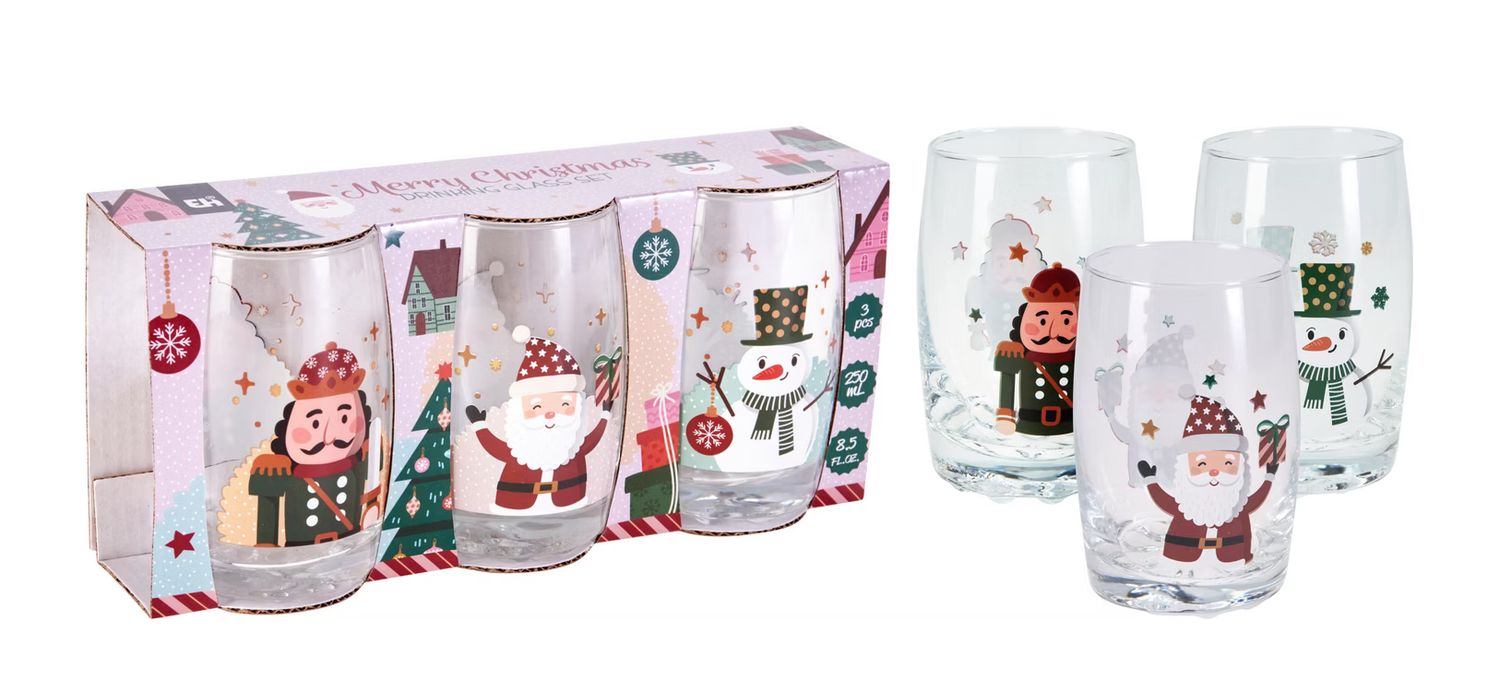 Drinking Glass Set of 3