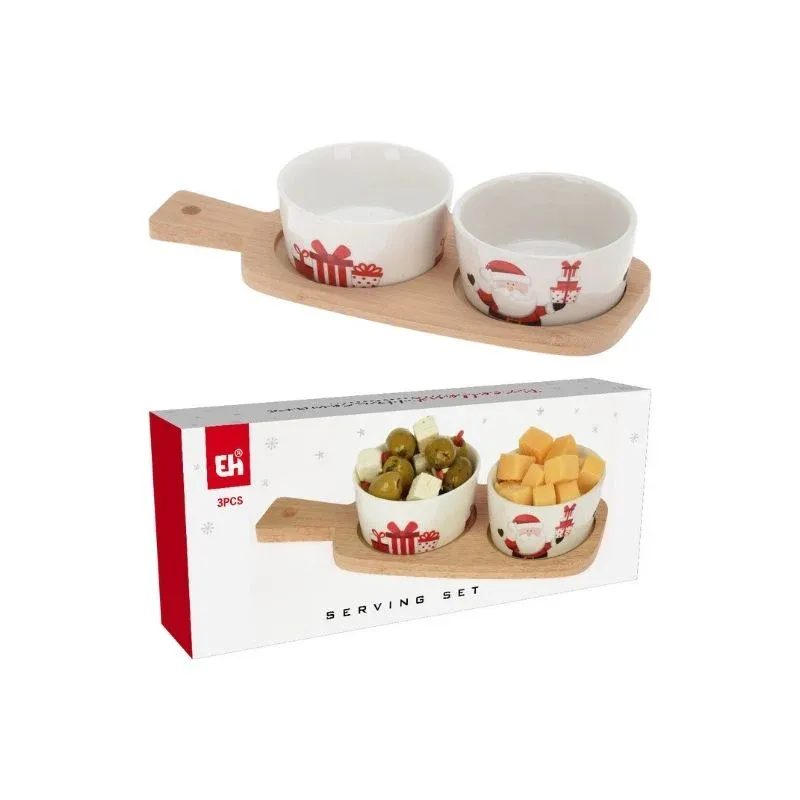 Xmas Appetizer Serving Set of 3