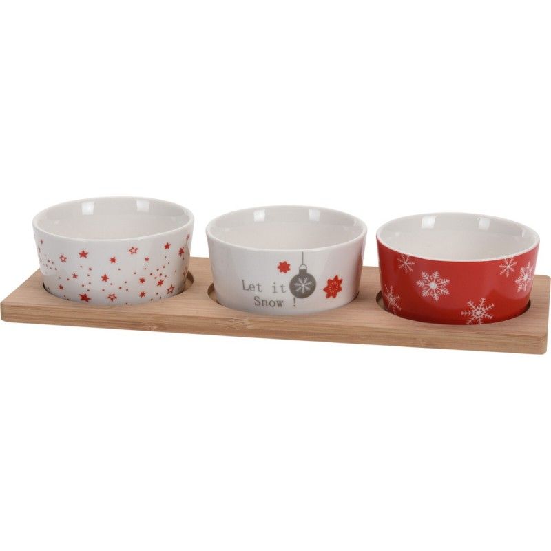 Xmas Appetizer Serving Set of 4