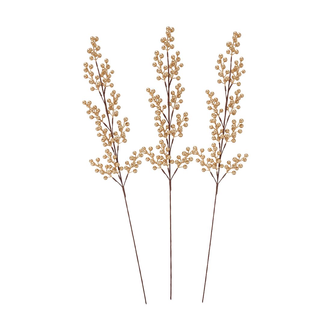 Xmas Berrybranch 95cm Gold