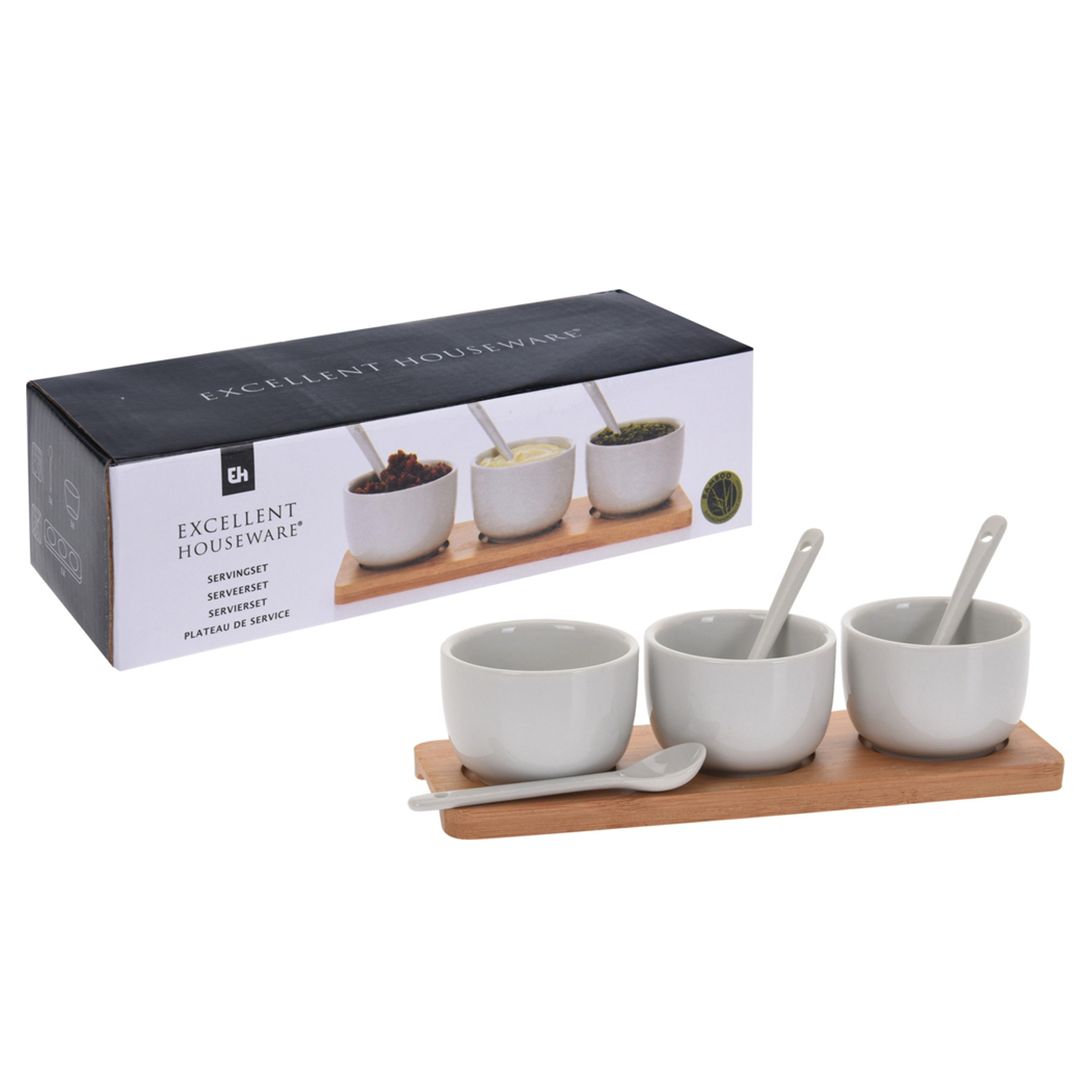Sauce Bowl with Spoon - Set of 7pcs
