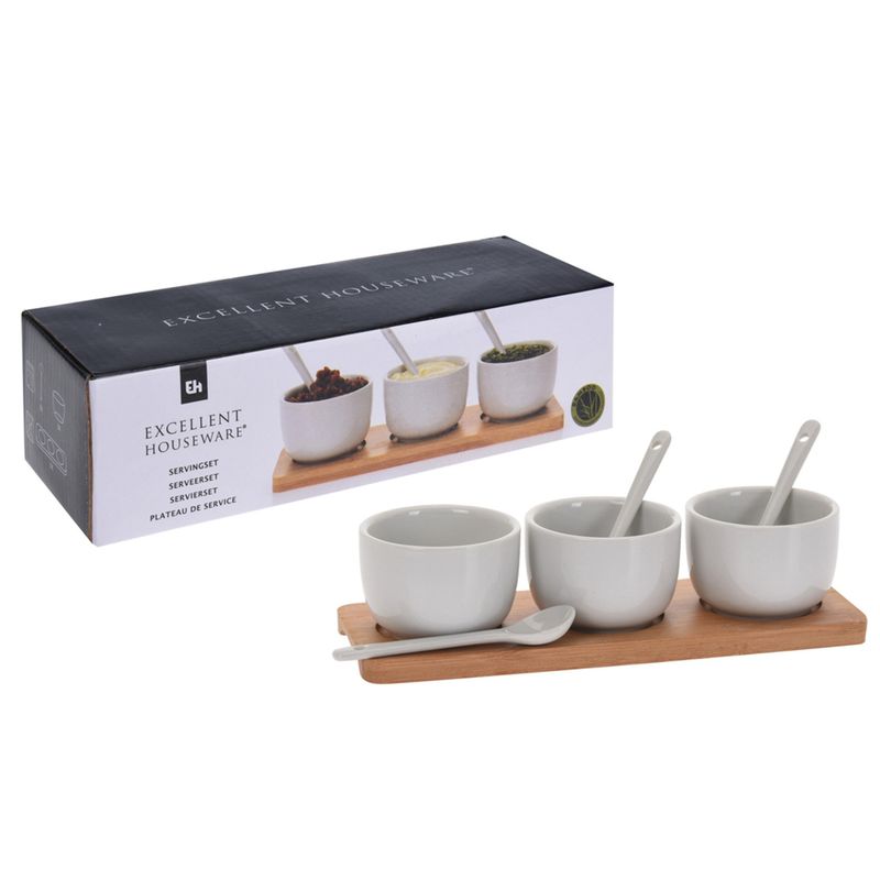 Sauce Bowl with Spoon - Set of 7pcs