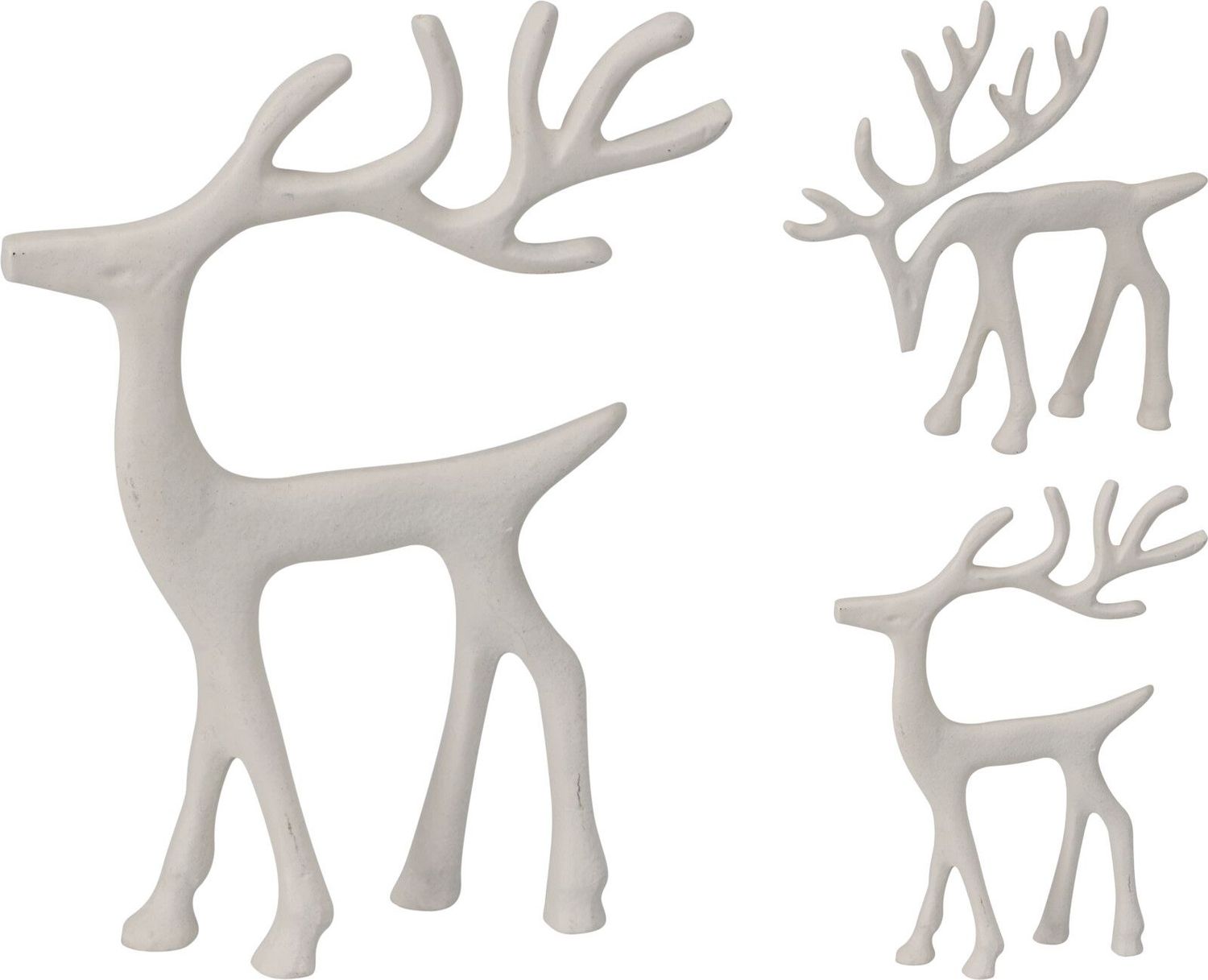 Reindeer White 16cm - 2 Assorted