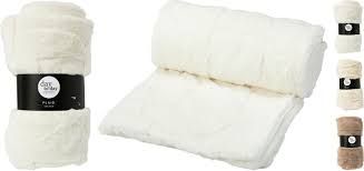 Throw 160x130cm Velvet Sided