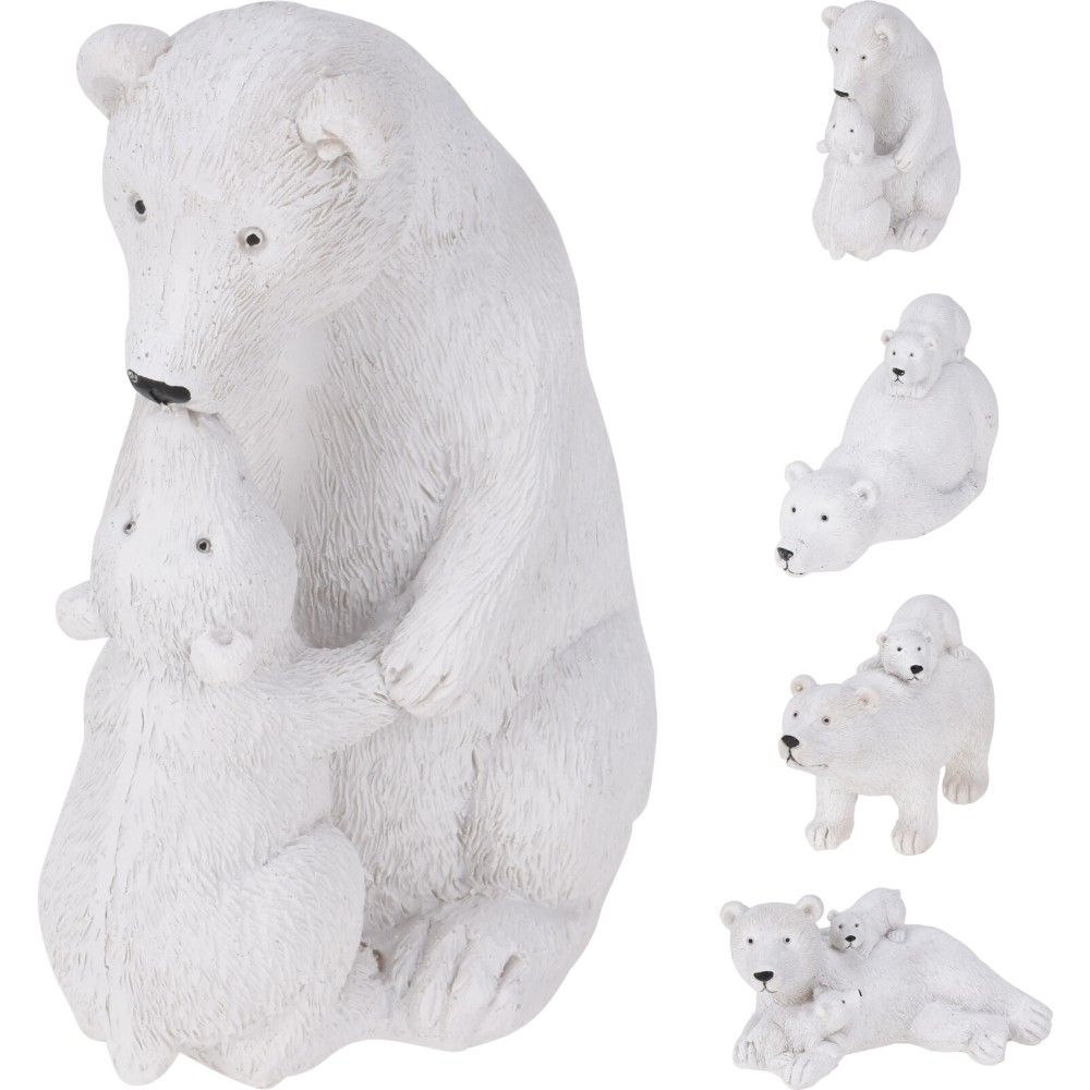 Polar Bear With Cub - 4 Assorted
