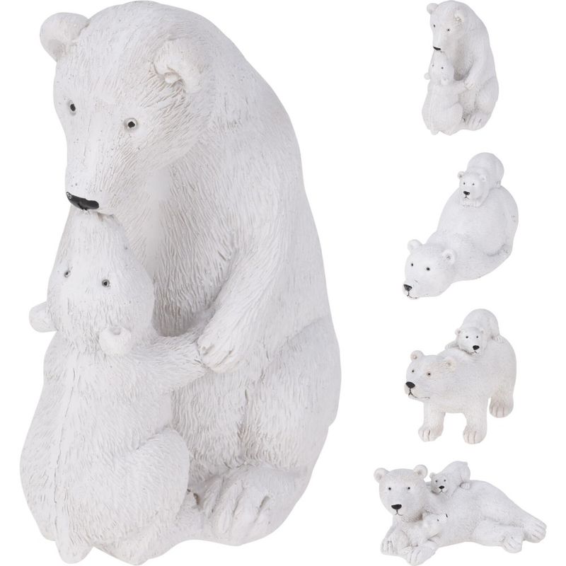 Polar Bear With Cub - 4 Assorted