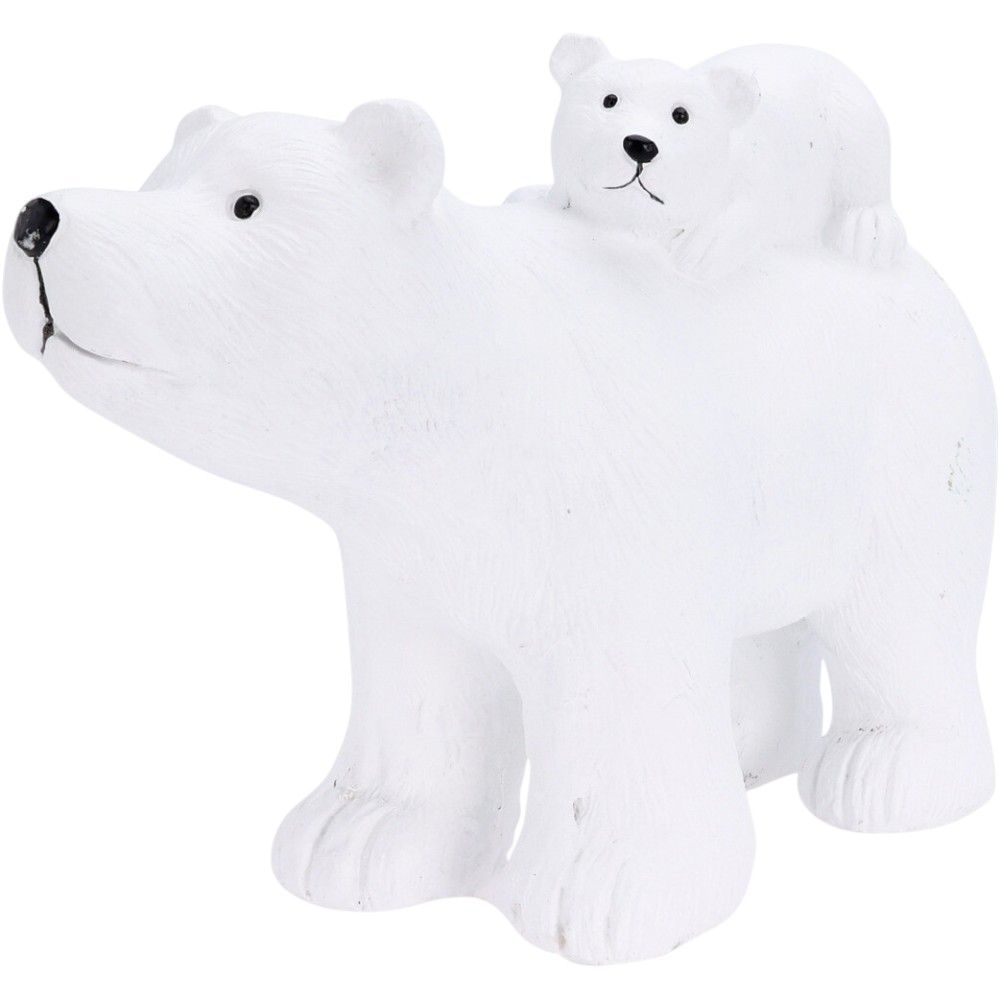 Polar Bear with Cub 35cm
