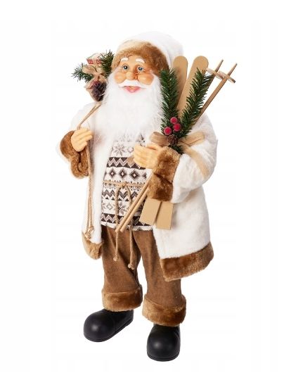 Santa Standing 80cm Brown
