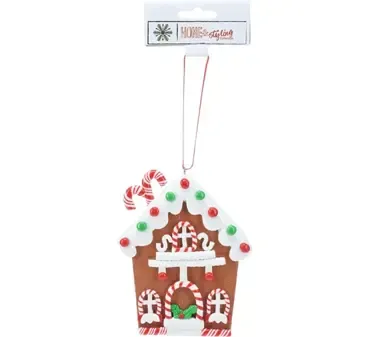 Hanging Ornament Gingerbread House 12cm