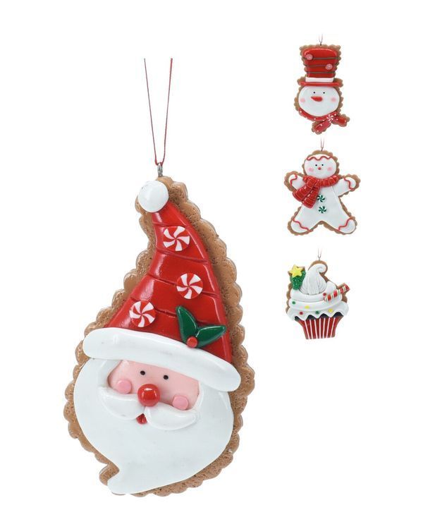 Xmas Figurines Hangdeco 5 Assorted