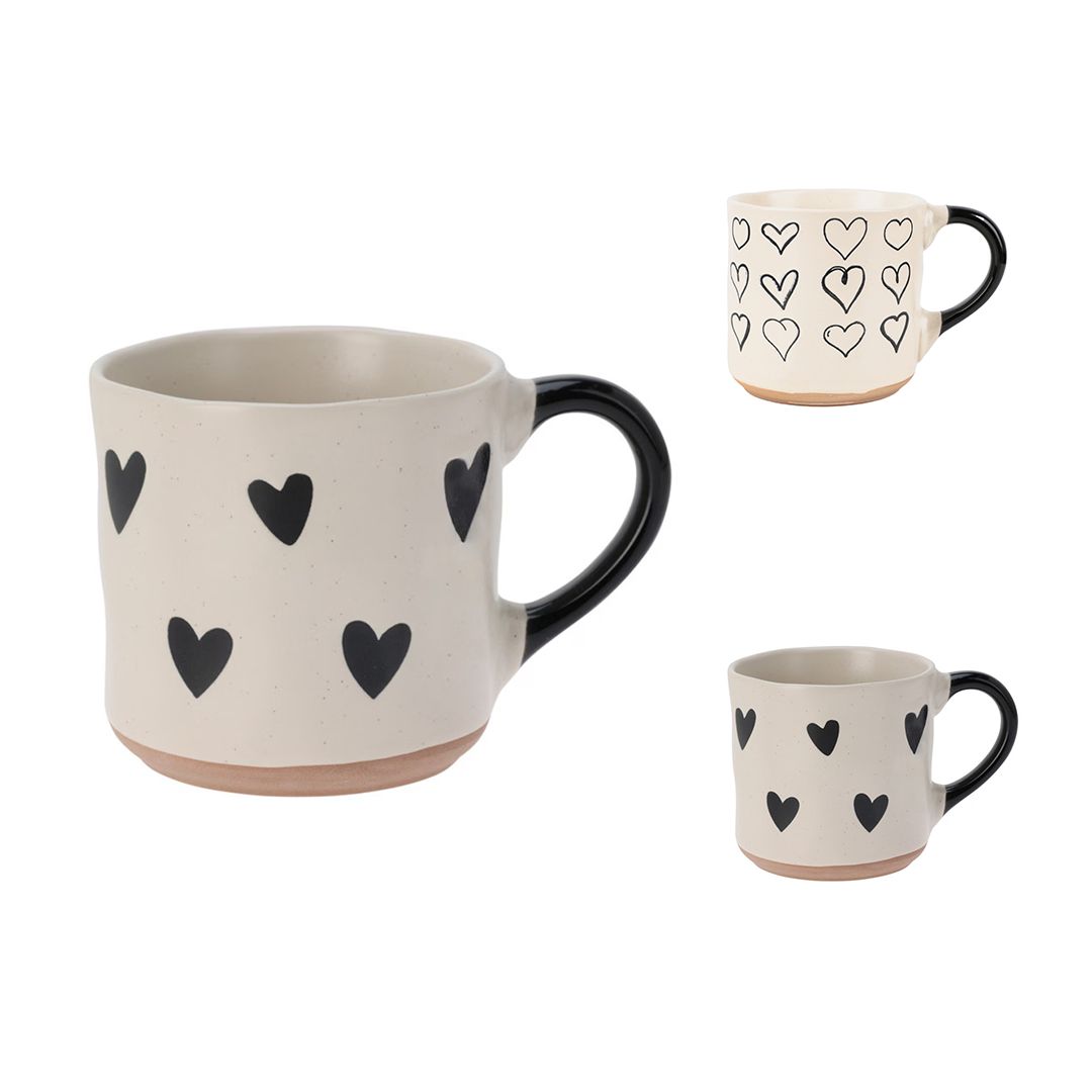 Mug Stoneware 350ml - 4 Assorted