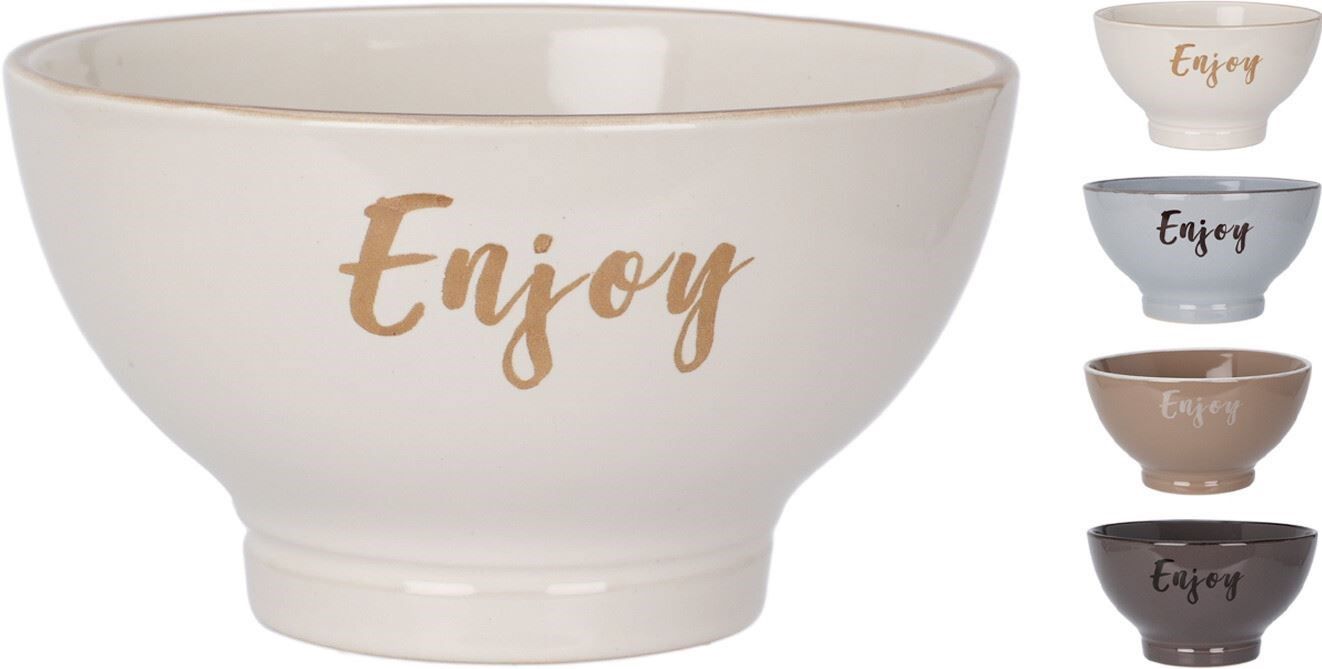 Bowl Stoneware Enjoy 850ml - 4 Assorted