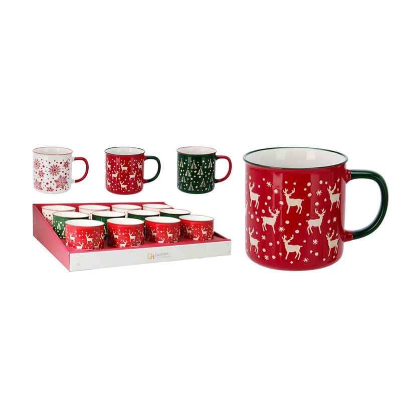 Xmas Mug Stoneware 18oz