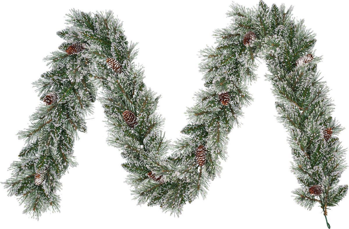 Vandans Garland Green Frosted Tips 150 - 270x20cm