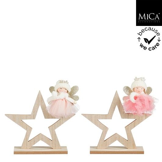 Decoration Star Angel Light Pink