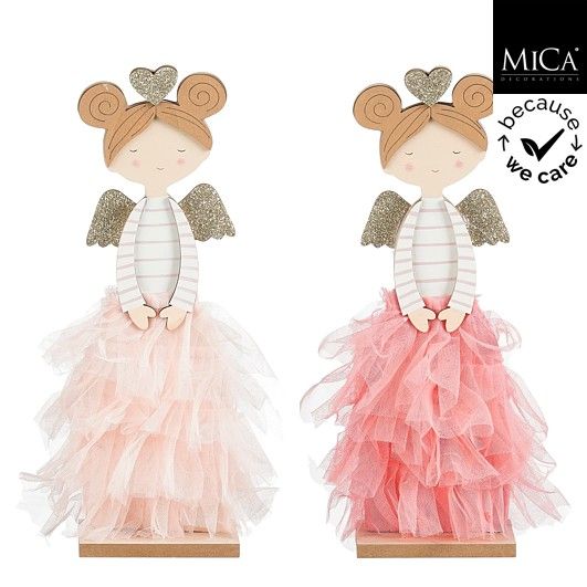 Decoration Angel Light Pink - 10cm