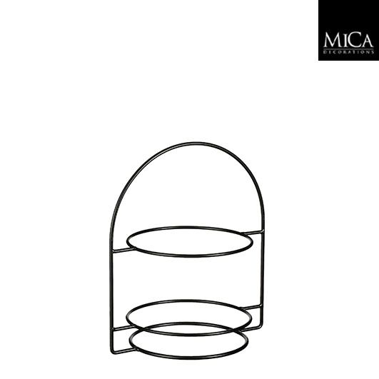 Tiered Stand Black - 30x21x34cm