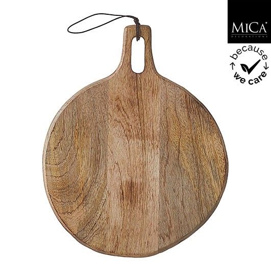 Duko Chopping Board Round Brown - 35x28x1cm