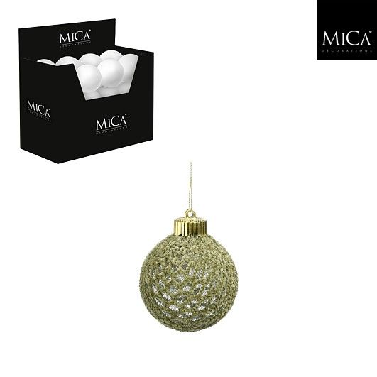 Xmas Ball Shatterproof Green - 8cm