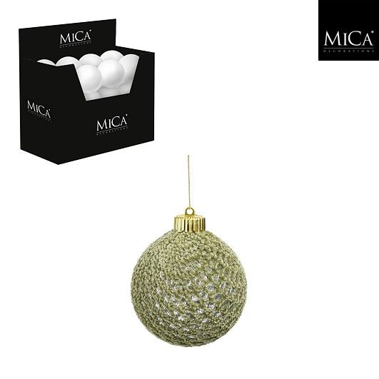 Xmas Ball Shatterproof Green - 10cm