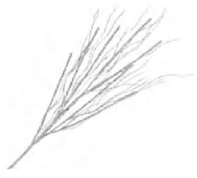 Spray - Twigs Silver Glitter 32.5&quot;