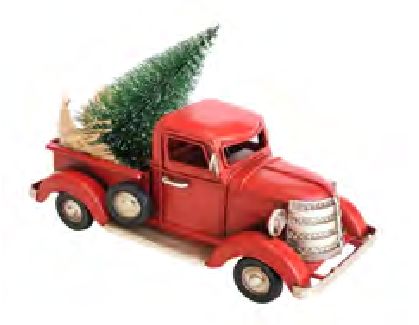 Vintage Metal Truck Red 7"