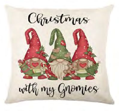 Cushion Decorative - Ivory Red Green 16x16