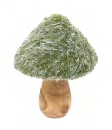 Mushroom Moss Green Fabric 5.5"