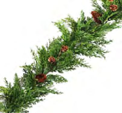 Garland Cedar with Pinecones