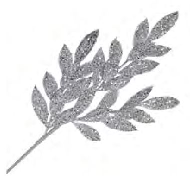 Spray Leaf 26" Mesh Silver