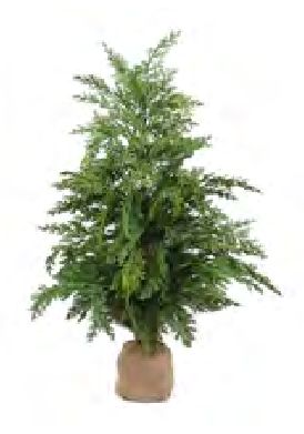 Tree Cedar Real-Touch with Burlap Base
