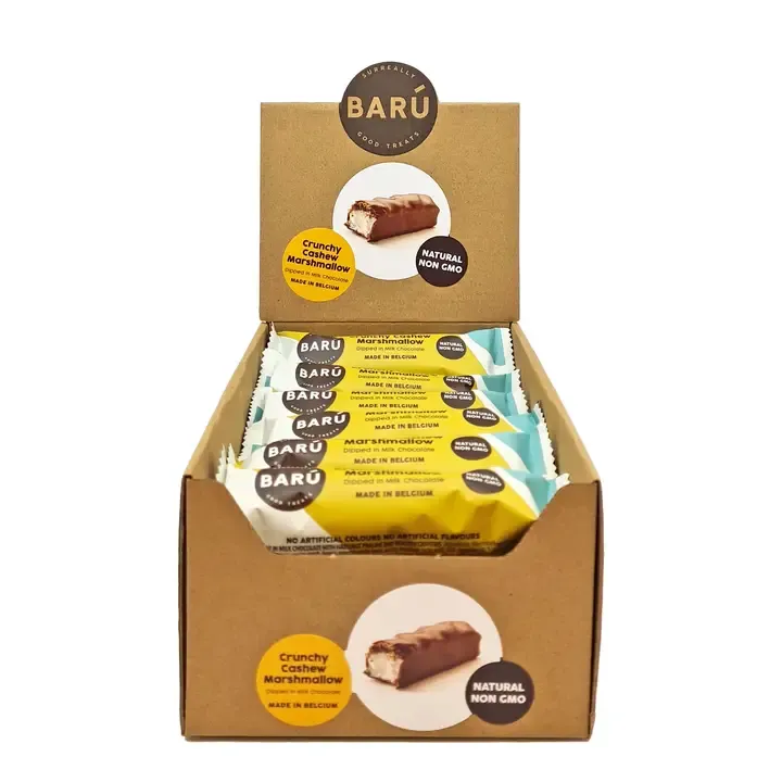 Baru - Milk Chocolate Marshmallows - Crunchy Hazelnut - 30g