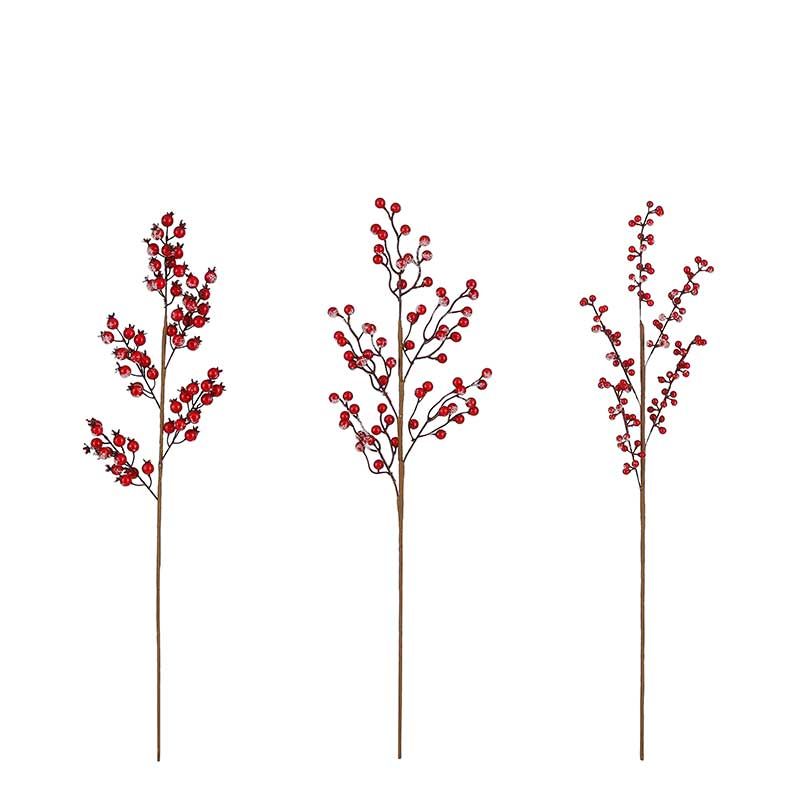 Winterberry spray Red 3 Assorted - 70cm