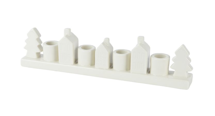 Candleholder Porcelain 34cm White