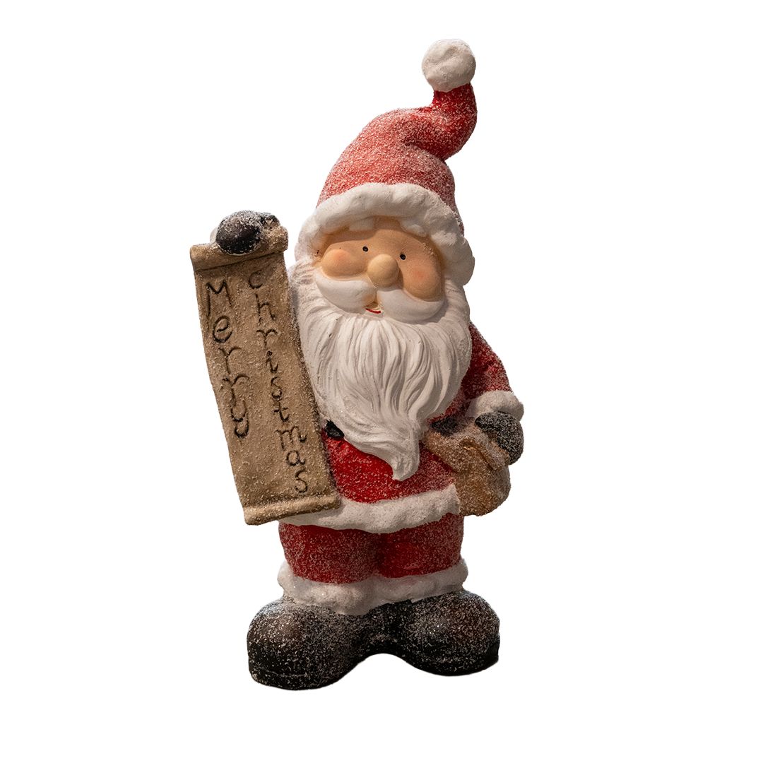 Decoration Santa Red - 24x17x44cm