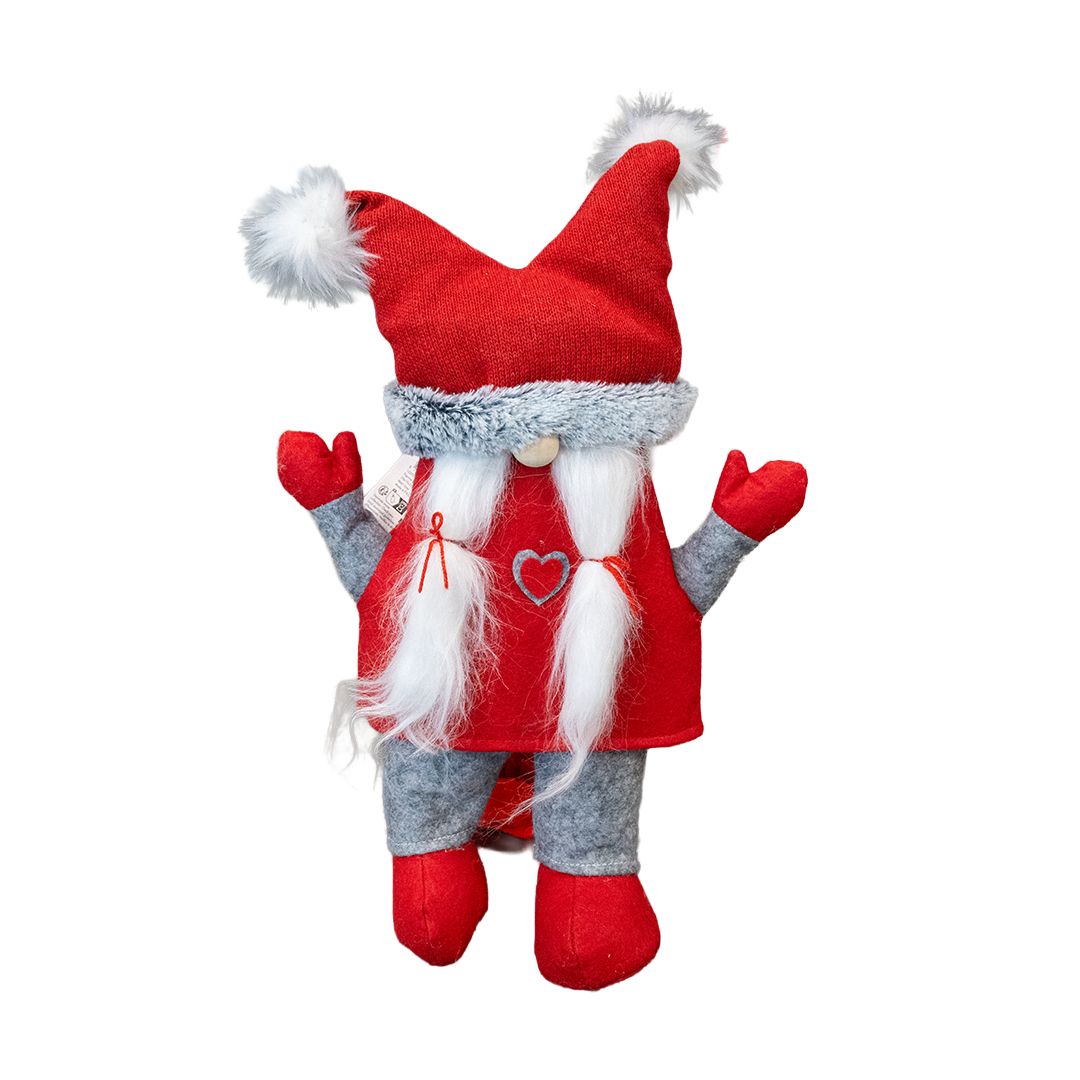 Figurine Gnome Fabric 26X10X35cm 2 Assorted