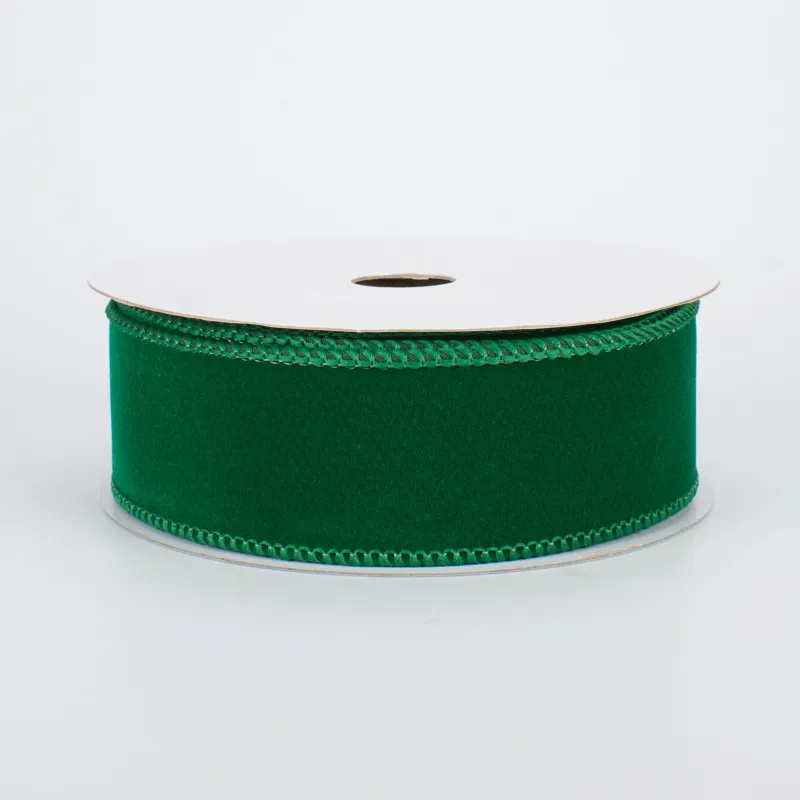 Green Wired Ribbon - 1.5&quot; x 10 Yards
