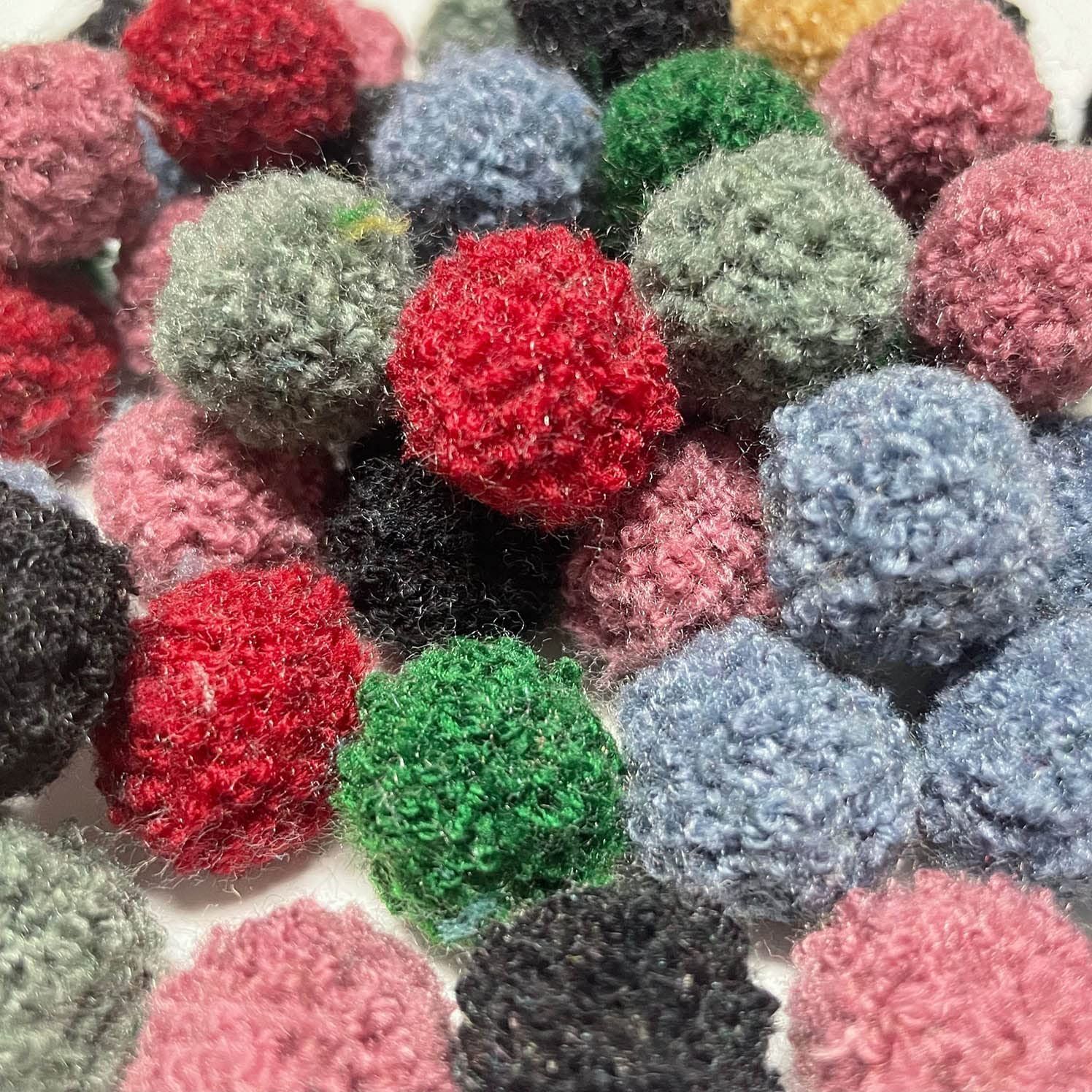 Ball Fabric Pom Poms 4.3"