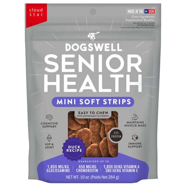 Dogswell Senior Health 10oz Duck Soft Strips