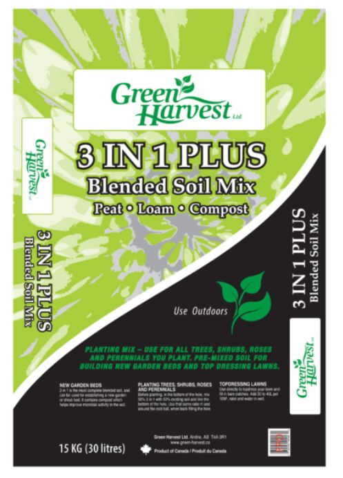 Green Harvest  -  3 in 1 plus Soil