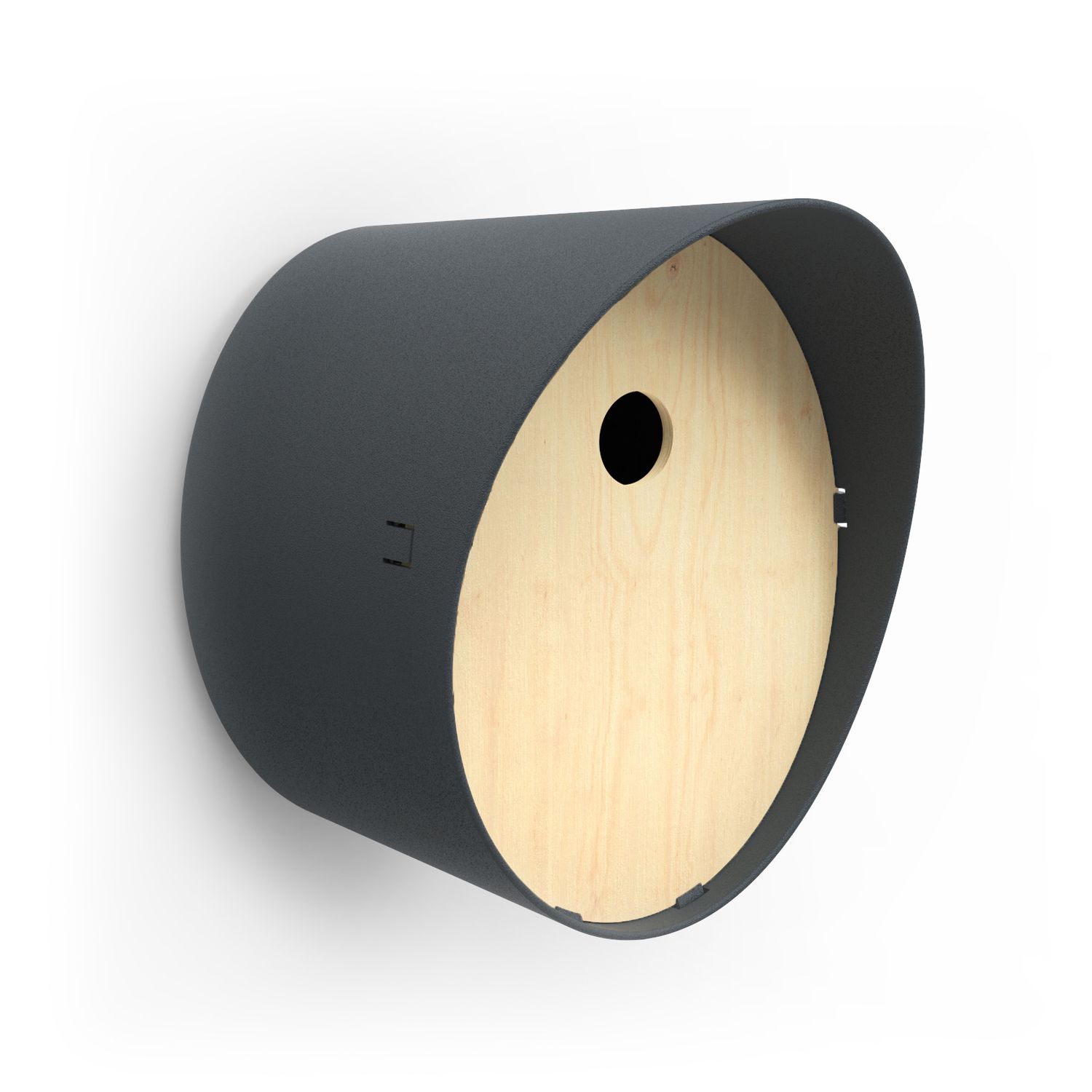 Capi - Box 4X Bird House Oval, Color: anthracite