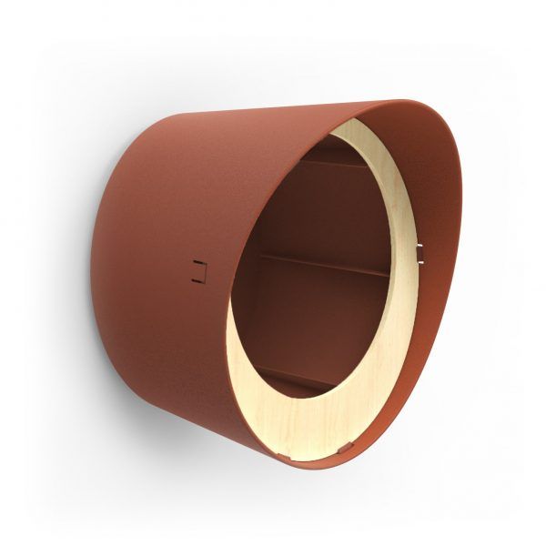 Capi - Box 4X Bird Feeder, Color: brown