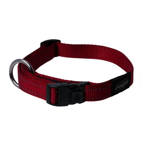 Utility - Classic Collar - Side-Release Medium (10-16"), Color: Red