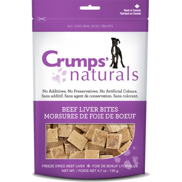 Crumps Naturals Dog Beef Liver Bites, Size: 4.7 oz