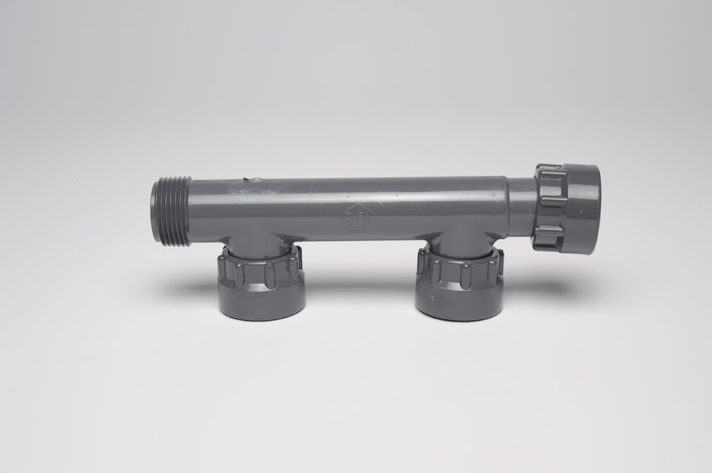 Manifold System Multi Port - Swivel x MIPT x Swivel, Size: (2) 1 x 1 x 1"