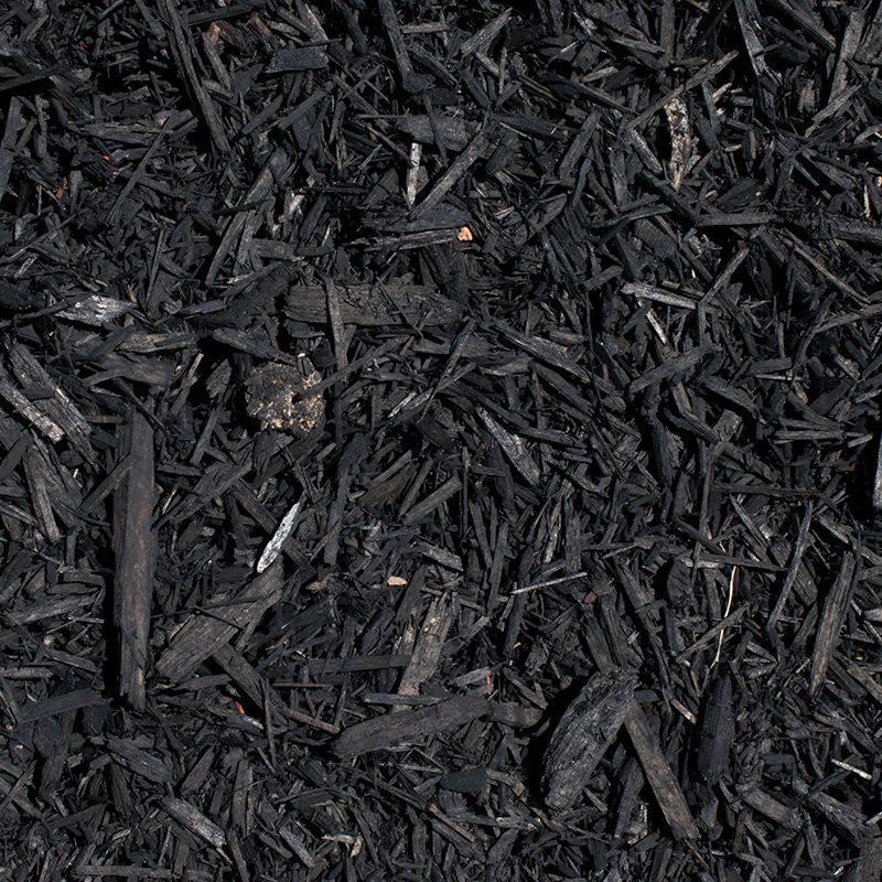 Mulch, Color: Black, Size: 1+ yards