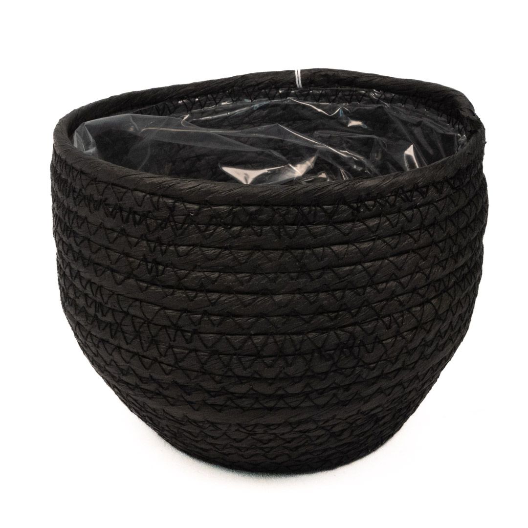 Jorck Basket Round, Color: Black, Size: h15xd18cm