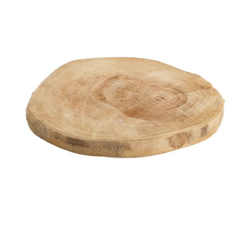 Teak Slice, Size: 18x18x2cm