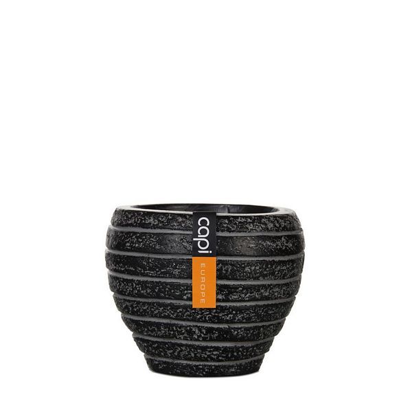 Vase Taper Round Row II 11x9, Color: Black